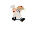 Cute cartoon chef refrigerator magnet resin 3D funny kitchen decor magnetic sticker for home - Pasta Chef