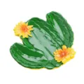 Resin cactus shaped jewelry tray cute plant trinket dish decorative storage dish tabletop decor - Cactus / Green