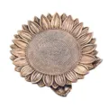 Resin Sunflower Shaped Tray Jewelry Storage Box Decorative Nut Plate Home Decor Item - Sunflower / Bronze