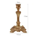 Vintage Gold Baroque Candlestick Holder, European Retro Candle Stand for Home Decor - Gold European Candle Holder 10#