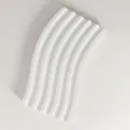 White wavy ceramic tray, photography prop, DIY blank plate ornament for studio shooting and decor - Long Wavy Line
