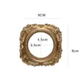 Vintage retro gold photo frame photography prop for small jewelry nail art background decor. - 72# Baroque Square Photo Frame