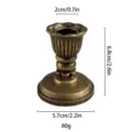 Candelabro de resina francesa vintage columna romana retro decoración hogar accesorio foto. - 61# Bronce Antiguo