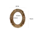 Vintage gouden ovale fotolijst Europese victoriaanse stijl sieraden nail art rekwisiet. - 61# Ovale Fotolijst