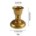 Candelabro de resina dorada estilo columna romana, ideal para decoracion del hogar y bodas. - 61# Dorado