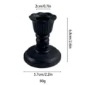 Candelabro de resina negra estilo francés vintage para decoración del hogar y bodas - 61# Negro