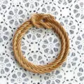 Anello decorativo in corda intrecciata dorata stile vintage accessorio in resina variante - 25# Oro