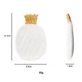 European style pineapple resin jewelry tray decorative plate for rings and items storage - White Pineapple