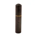 Dark wood coffee distribution tool handle, elegant cylindrical design with gold accent ring. - Ebony Wood