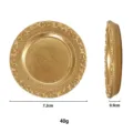 Nordic luxury resin jewelry dish storage tray candle plate vintage photo prop 7.2cm - Round Jewelry Tray / Gold