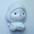Cute cartoon animal sticky wall hook, creative punch-free key holder for room decor. - Style A / 5.5x7.2cm / White