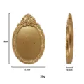 European vintage resin earring display stand gold jewelry photography prop storage holder - Oval Earring Board / Gold