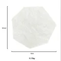 White irregular hexagonal jewelry tray photography prop desktop storage display plate 10cm - Ripple Polygon