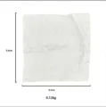 White textured jewelry display tray photo prop square background ornament for items - Wave Square