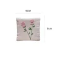 Square resin rose jewelry dish decorative tray pink floral trinket tray home storage coaster - Rose / Pink