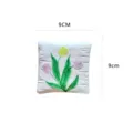 Square tulip resin jewelry dish and cute flower coaster for home decor tabletop storage. - Tulip / White