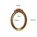 Vintage gouden ovale fotolijst nail art achtergrond rekwisiet victoriaanse stijl klein. - 64# Ovale Fotolijst met Roos