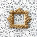 Cornice foto mini in resina vintage europea supporto espositore gioielli oro quadrato - 30# Oro