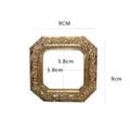 Vintage European small photo frame prop, gold embossed octagonal design for nail art display 9cm - 71# Octagon Photo Frame