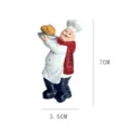 Cute cartoon resin chef fridge magnet home kitchen decorative memo sticker small ornament - Fresh Style