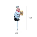 Resin Chef Wall Hook Decorative Kitchen Storage Hanger Adhesive Hook 11cm Practical - BEER Hook