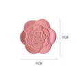 Pink resin flower jewelry tray, cute decorative dish for rings, earrings and photo props. - Style A Pink