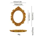 Retro vintage oval photo frame European style jewelry display prop for nail art photography. - 81# Court Style Oval Photo Frame