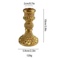 Candelabro de columna romana de resina dorada, accesorio decorativo retro francés. - Dorado (63#)
