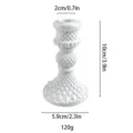 Candelabro vintage de resina blanca estilo pilar romano para decoración del hogar, 10cm - 63# Blanco