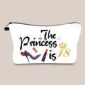 Tragbare Kosmetiktasche zum 18. Geburtstag mit Aufdruck 'The Princess is 18'. - 18. Geburtstag Stil (hzb1507)