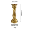 Candelabro de resina vintage columna dorada decoracion del hogar accesorios de boda 15cm - 64# Dorado