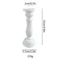 Candelabro de resina blanca pilar vintage soporte de vela decoracion hogar bodas - 64# Blanco