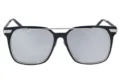 Gafas de sol modernas de metal con lentes de espejo plateadas y diseño de doble puente único - Espejo Blanco C4 / Montura Plateada Espejo Blanco