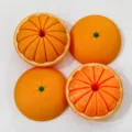 Jouet Fidget Fruit Agrume Imprime en 3D Anti-Stress Orangen Simulation Decoration - Orange