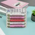 Funny nurse pens set with humorous quotes, perfect appreciation gift for medical staff. - 5 Pieces/Set / Multicolor