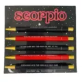 Set di penne a sfera retrattili costellazione Scorpione con citazioni divertenti. - Motivo Scorpione