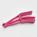 Cepillo de limpieza para persianas rosa con paño de microfibra lavable para rejillas. - S / Rosa rojo