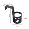 Car door hanging beverage cup holder, multi-functional auto water bottle storage rack organizer. - Black