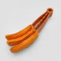 Cepillo de limpieza para rejillas de aire acondicionado y persianas con fundas lavables - Naranja