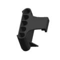 Aquarium plant holder black plastic hydroponic pot fish tank rim hanging bracket stand - Long Hook Style