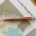 Rose gold glitter retractable ballpoint pen, stylish funny custom metal pen variant. - Tuesday