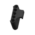 Black plastic aquarium plant holder with 5 holes fish tank hydroponic hanging basket bracket - Short Hook Style