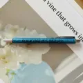 Funny glitter ballpoint pen with text quote, retractable click pen for daily writing. - Friday