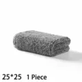 Graues Bambuskohlefaser Reinigungstuch 25x25cm Einzelpackung Haushalt Auto Handtuch - 25x25cm / Grau