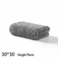 Dicke Bambuskohle Mikrofaser Putztuch, 30x30cm graues Handtuch fuer Auto und Haushalt. - 30x30cm / Grau