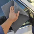 Panno asciugatura auto grigio, panno pulizia bifacciale morbidissimo per veicoli e animali. - Grigio Doppio / 30*30cm