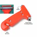 Mini multifunctional car safety hammer 2 in 1 emergency window breaker solid design - Fully Solid Bagged 2-in-1