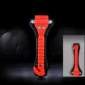 Mini 2-in-1 car safety hammer emergency escape window breaker with seatbelt cutter tool. - Safety Hammers with Base