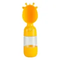 Bouteille d'eau portable pour chien, tasse de voyage pour animaux de giraffe jaune. - Style Eau et Nourriture / Orange