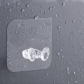 Gancho adhesivo transparente para enchufes, soporte de pared impermeable para cables y cocina. - Tipo Pegamento de Aceite / 6x6cm